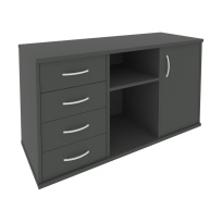 Riva Тумба под оргтехнику с фолдингом А.МТ-2F Белый 1192*450*667