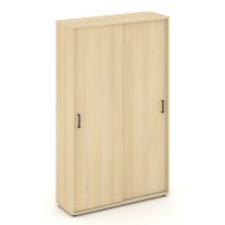 Шкаф-купе для одежды Style Project SN.SHK-003 / Акация Лорка – Белый – Черные ручки / 1200×400×1982 Шкаф-купе для одежды Style Project SN.SHK-003 / Акация Лорка – Белый – Черные ручки / 1200×400×1982