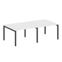 Metal System Quattro Перег. стол (2 столешницы) на П-образном м/к 50БП.ПРГ-2.2 Акация/Антрацит металл 2400*1235*750 Metal System Quattro Перег. стол (2 столешницы) на П-образном м/к 50БП.ПРГ-2.2 Акация/Антрацит металл 2400*1235*750