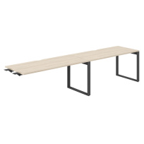 Стол-бенч комбо s-b-s с вырезом Allegro / 3200×700×750 / Профиль О-образный: 70×20 Антрацит; / Столешница: Белый / AG.196.WH.V.72.AN Стол-бенч комбо s-b-s с вырезом Allegro / 3200×700×750 / Профиль О-образный: 70×20 Антрацит; / Столешница: Белый / AG.196.WH.V.72.AN