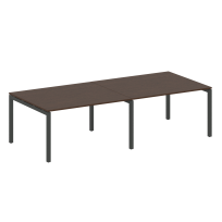 Metal System Quattro Перег. стол (2 столешницы) на П-образном м/к 50БП.ПРГ-2.3 Акация/Антрацит металл 2800*1235*750 Metal System Quattro Перег. стол (2 столешницы) на П-образном м/к 50БП.ПРГ-2.3 Акация/Антрацит металл 2800*1235*750