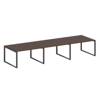 Metal System Перег. стол (3 столешницы) на О-оразном м/к БО.ПРГ-3.3 Акация/Антрацит металл 4200*1235*750 Metal System Перег. стол (3 столешницы) на О-оразном м/к БО.ПРГ-3.3 Акация/Антрацит металл 4200*1235*750