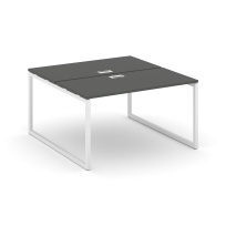Стол-бенч двухсторонний двухместный Style Project SN-4O.DRS-001 Дуб Табак – Металл Белый 980×1232×750 Стол-бенч двухсторонний двухместный Style Project SN-4O.DRS-001 Дуб Табак – Металл Белый 980×1232×750