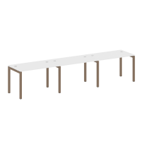 Metal System Quattro Р. ст. на 3 раб. места на П-образном м/к 50БП.СМ-3.2 Акация/Антрацит металл 3600*720*750 Metal System Quattro Р. ст. на 3 раб. места на П-образном м/к 50БП.СМ-3.2 Акация/Антрацит металл 3600*720*750