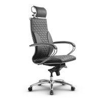 Кресло для руководителя Метта L 2c 44C/K_17838_Кожа перфорированная NewLeather - Черный_Кожа перфорированная NewLeather - Черный Кресло для руководителя Метта L 2c 44C/K_17838_Кожа перфорированная NewLeather - Черный_Кожа перфорированная NewLeather - Черный