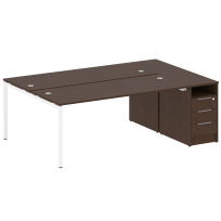Metal System Quattro Р. ст. с тумбой на П-образном м/к 40БП.РС-СТП-2.5 Акация/Антрацит металл 2212*1475*750 Metal System Quattro Р. ст. с тумбой на П-образном м/к 40БП.РС-СТП-2.5 Акация/Антрацит металл 2212*1475*750