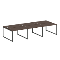 Metal System Quattro Р. ст. на 6 раб. места на О-образном м/к 40БО.СМ-6.2 Акация/Антрацит металл 3600*1475*750 Metal System Quattro Р. ст. на 6 раб. места на О-образном м/к 40БО.СМ-6.2 Акация/Антрацит металл 3600*1475*750