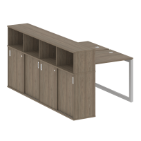 Metal System Quattro Р. ст. с шкафом-купе на О-образном м/к 50БО.РС-СШК-4.1 Т Акация/Антрацит металл 1410*2332*1098 Metal System Quattro Р. ст. с шкафом-купе на О-образном м/к 50БО.РС-СШК-4.1 Т Акация/Антрацит металл 1410*2332*1098