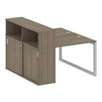 Metal System Quattro Р. ст. с шкафом-купе на О-образном м/к 50БО.РС-СШК-2.1 Т Акация/Антрацит металл 1410*1475*1098 Metal System Quattro Р. ст. с шкафом-купе на О-образном м/к 50БО.РС-СШК-2.1 Т Акация/Антрацит металл 1410*1475*1098