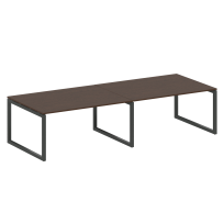 Metal System Quattro Перег. стол (2 столешницы) на О-образном м/к 50БО.ПРГ-2.4 Акация/Антрацит металл 3200*1235*750 Metal System Quattro Перег. стол (2 столешницы) на О-образном м/к 50БО.ПРГ-2.4 Акация/Антрацит металл 3200*1235*750