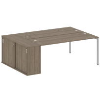 Metal System Quattro Р. ст. с шкафом-купе на П-образном м/к 40БП.РС-СШК-1.5 Т Акация/Антрацит металл 2210*1475*750 Metal System Quattro Р. ст. с шкафом-купе на П-образном м/к 40БП.РС-СШК-1.5 Т Акация/Антрацит металл 2210*1475*750