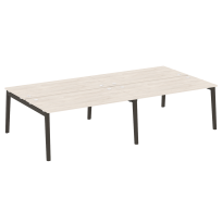 Onix Wood Рабочая станция OW.D.RS-4.4.8 Белый бриллиант/Дуб светлый/Белый металл 3160*1635*750 Onix Wood Рабочая станция OW.D.RS-4.4.8 Белый бриллиант/Дуб светлый/Белый металл 3160*1635*750