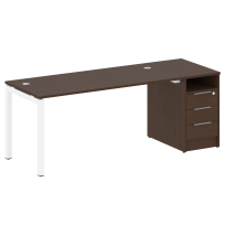 Metal System Quattro Р. ст. с тумбой на П-образном м/к 50БП.РС-СТП-1.4 Акация/Антрацит металл 2012*720*750 Metal System Quattro Р. ст. с тумбой на П-образном м/к 50БП.РС-СТП-1.4 Акация/Антрацит металл 2012*720*750
