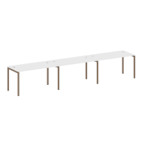 Metal System Quattro Р. ст. на 3 раб. места на П-образном м/к 40БП.СМ-3.3 Акация/Антрацит металл 4200*720*750 Metal System Quattro Р. ст. на 3 раб. места на П-образном м/к 40БП.СМ-3.3 Акация/Антрацит металл 4200*720*750