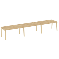 Onix Wood Стол переговорный (3 столешницы) OW.PRG-3.4 Белый бриллиант/Дуб светлый/Белый металл 4740*980*750 Onix Wood Стол переговорный (3 столешницы) OW.PRG-3.4 Белый бриллиант/Дуб светлый/Белый металл 4740*980*750