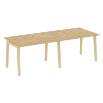 Onix Wood Стол переговорный (2 столешницы) OW.PRG-2.2 Белый бриллиант/Дуб светлый/Белый металл 2360*980*750 Onix Wood Стол переговорный (2 столешницы) OW.PRG-2.2 Белый бриллиант/Дуб светлый/Белый металл 2360*980*750