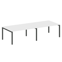 Metal System Quattro Перег. стол (2 столешницы) на П-образном м/к 50БП.ПРГ-2.4 Акация/Антрацит металл 3200*1235*750 Metal System Quattro Перег. стол (2 столешницы) на П-образном м/к 50БП.ПРГ-2.4 Акация/Антрацит металл 3200*1235*750
