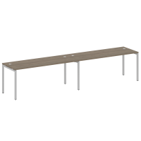 Metal System Quattro Р. ст. на 2 раб. места на П-образном м/к 40БП.СМ-2.5 Акация/Антрацит металл 3600*720*750 Metal System Quattro Р. ст. на 2 раб. места на П-образном м/к 40БП.СМ-2.5 Акация/Антрацит металл 3600*720*750