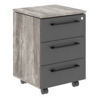 Тумба для документов мобильная Morris Trend MC-3D.A Антрацит/Сосна Нордик 465×450×652 Тумба для документов мобильная Morris Trend MC-3D.A Антрацит/Сосна Нордик 465×450×652