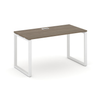 Стол офисный Style Project SN-6O.SP-012 / Дуб Табак – Металл Белый / 1180×700×750 Стол офисный Style Project SN-6O.SP-012 / Дуб Табак – Металл Белый / 1180×700×750