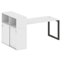Metal System Quattro Стол офисный с шкафом-купе на О-образном м/к 50БО.РС-СШК-3.4 Т Вяз/Мокко металл 2010×1120×1098 Metal System Quattro Стол офисный с шкафом-купе на О-образном м/к 50БО.РС-СШК-3.4 Т Вяз/Мокко металл 2010×1120×1098
