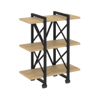 Loft Стеллаж на колесных опорах-3 полки VR.L-MST.K-3.4V Тиквуд тёмный/Чёрный металл 800×400×968 Loft Стеллаж на колесных опорах-3 полки VR.L-MST.K-3.4V Тиквуд тёмный/Чёрный металл 800×400×968