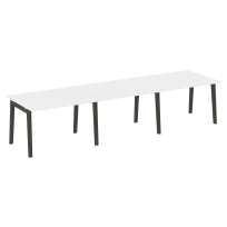 Onix Wood Стол переговорный (3 столешницы) OW.PRG-3.2 Белый бриллиант/Дуб светлый/Белый металл 3540*980*750 Onix Wood Стол переговорный (3 столешницы) OW.PRG-3.2 Белый бриллиант/Дуб светлый/Белый металл 3540*980*750