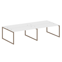 Metal System Quattro Р. ст. на 4 раб. места на О-образном м/к 40БО.СМ-4.4 Акация/Антрацит металл 3200*1475*750 Metal System Quattro Р. ст. на 4 раб. места на О-образном м/к 40БО.СМ-4.4 Акация/Антрацит металл 3200*1475*750