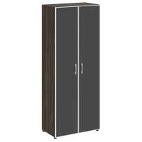 Шкаф LT.ST-1.10 R black Yalta / Дуб Мали – Стекло Black 800×450×1987
