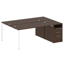 Metal System Quattro Р. ст. с тумбой на П-образном м/к 40БП.РС-СТП-2.4 Акация/Антрацит металл 2012*1475*750 Metal System Quattro Р. ст. с тумбой на П-образном м/к 40БП.РС-СТП-2.4 Акация/Антрацит металл 2012*1475*750