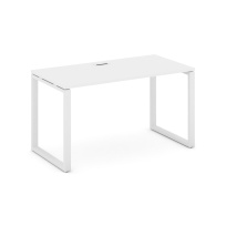 Стол офисный Style Project SN-6O.SP-002 / Дуб Табак – Металл Белый / 1180×600×750 Стол офисный Style Project SN-6O.SP-002 / Дуб Табак – Металл Белый / 1180×600×750
