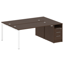 Metal System Quattro Р. ст. с тумбой на П-образном м/к 50БП.РС-СТП-2.4 Акация/Антрацит металл 2012*1475*750 Metal System Quattro Р. ст. с тумбой на П-образном м/к 50БП.РС-СТП-2.4 Акация/Антрацит металл 2012*1475*750