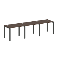 Metal System Р. ст. на 3 раб. места на П-образном м/к БП.СМ-3.1 Акация/Антрацит металл 3000*720*750 Metal System Р. ст. на 3 раб. места на П-образном м/к БП.СМ-3.1 Акация/Антрацит металл 3000*720*750