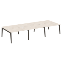 Onix Wood Рабочая станция OW.D.RS-6.3.8 Белый бриллиант/Дуб светлый/Белый металл 4140*1635*750 Onix Wood Рабочая станция OW.D.RS-6.3.8 Белый бриллиант/Дуб светлый/Белый металл 4140*1635*750