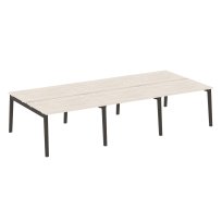 Onix Wood Рабочая станция OW.D.RS-6.2.8 Белый бриллиант/Дуб светлый/Белый металл 3540*1635*750 Onix Wood Рабочая станция OW.D.RS-6.2.8 Белый бриллиант/Дуб светлый/Белый металл 3540*1635*750