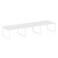 Metal System Quattro Перег. стол (3 столешницы) на О-оразном м/к 40БО.ПРГ-3.3 Акация/Антрацит металл 4200*1235*750 Metal System Quattro Перег. стол (3 столешницы) на О-оразном м/к 40БО.ПРГ-3.3 Акация/Антрацит металл 4200*1235*750