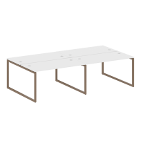 Metal System Quattro Р. ст. на 4 раб. места на О-образном м/к 40БО.СМ-4.3 Акация/Антрацит металл 2800*1475*750 Metal System Quattro Р. ст. на 4 раб. места на О-образном м/к 40БО.СМ-4.3 Акация/Антрацит металл 2800*1475*750