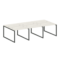 Metal System Quattro Р. ст. на 6 раб. места на О-образном м/к 40БО.СМ-6.1 Акация/Антрацит металл 3000*1475*750 Metal System Quattro Р. ст. на 6 раб. места на О-образном м/к 40БО.СМ-6.1 Акация/Антрацит металл 3000*1475*750