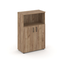 Шкаф для документов средний широкий Style Project SN.STS.E-201 / Акация Лорка – Белый – Черные ручки / 796×400×1203 Шкаф для документов средний широкий Style Project SN.STS.E-201 / Акация Лорка – Белый – Черные ручки / 796×400×1203