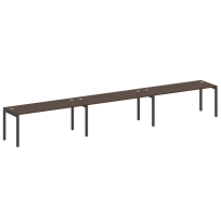 Metal System Quattro Р. ст. на 3 раб. места на П-образном м/к 50БП.СМ-3.5 Акация/Антрацит металл 5400*720*750 Metal System Quattro Р. ст. на 3 раб. места на П-образном м/к 50БП.СМ-3.5 Акация/Антрацит металл 5400*720*750