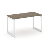 Стол офисный Style Project SN-5O.SP-002 / Дуб Табак – Металл Белый / 1180×600×750 Стол офисный Style Project SN-5O.SP-002 / Дуб Табак – Металл Белый / 1180×600×750