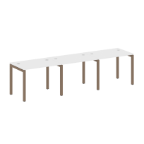 Metal System Quattro Р. ст. на 3 раб. места на П-образном м/к 50БП.СМ-3.1 Акация/Антрацит металл 3000*720*750 Metal System Quattro Р. ст. на 3 раб. места на П-образном м/к 50БП.СМ-3.1 Акация/Антрацит металл 3000*720*750